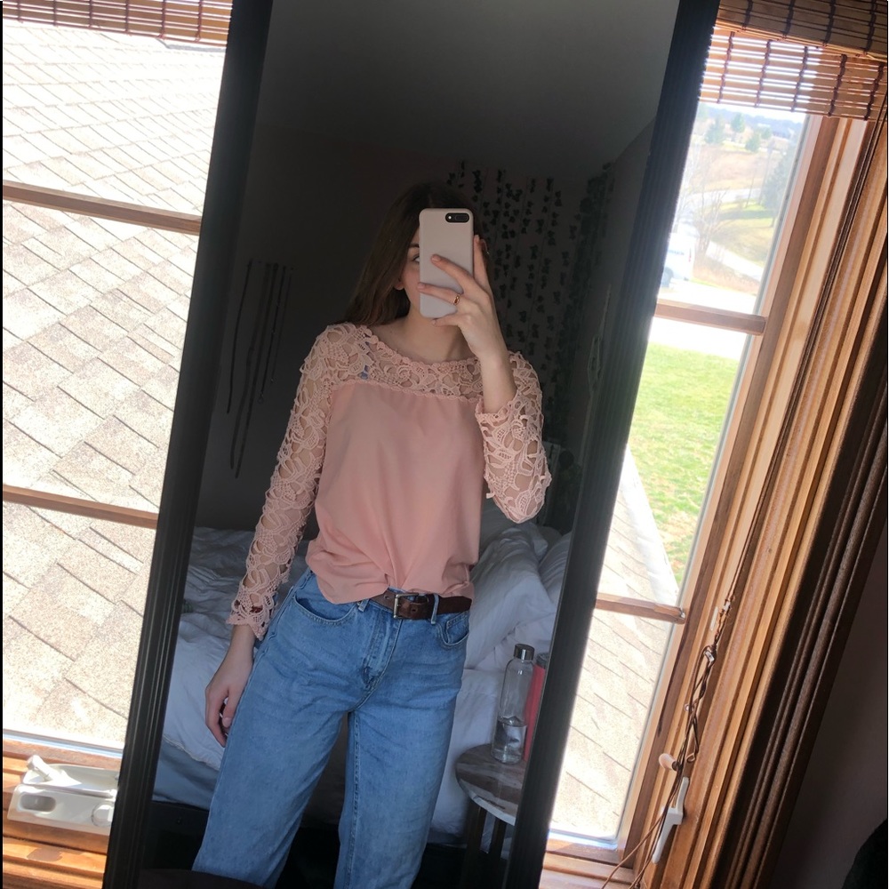 coral long sleeve